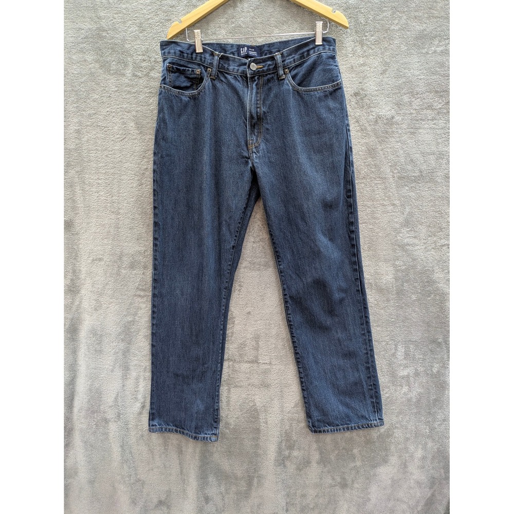 Classic Straight Leg Jeans Mens 34x30 Gap Denim Dark Wash Cotton 5083